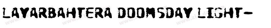 LayarBahtera Doomsday Light字体转换